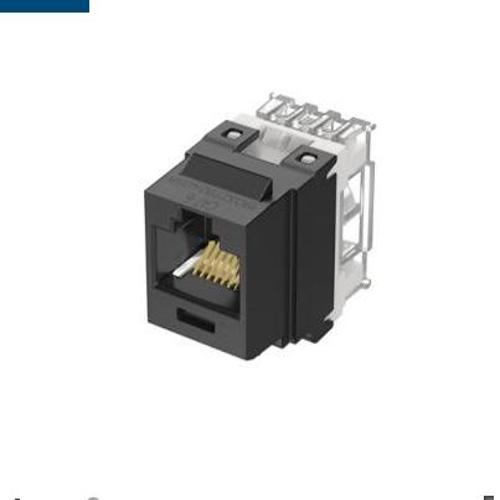 Panduit NetKey Punchdown Jack Module - Inserto modular - CAT 6e - PTSB - RJ-45 - negro