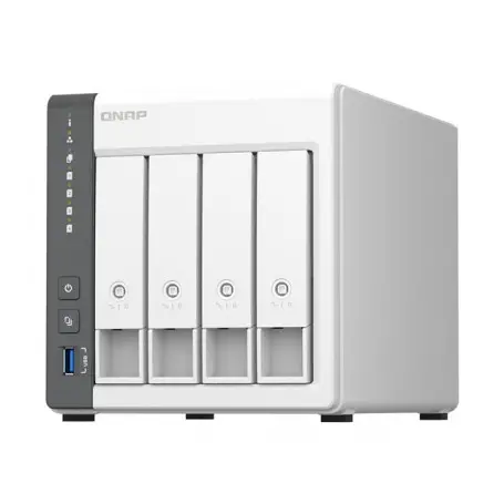 QNAP TS-464 - Servidor NAS - 4 compartimentos - SATA 6Gb/s - RAID 0, 1, 5, 6, 10, JBOD - RAM 8 GB - 2.5 Gigabit Ethernet - iSCSI soporta