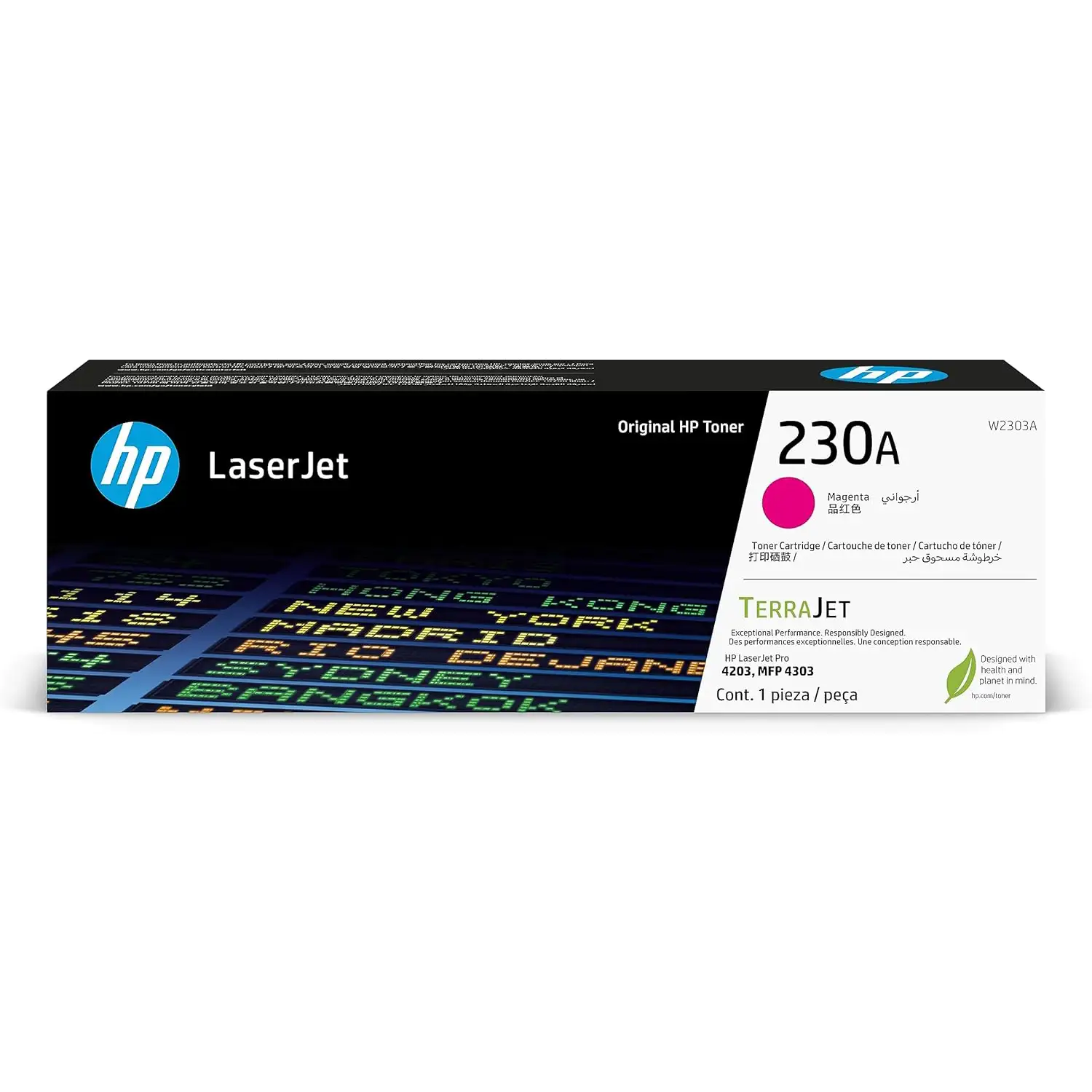 HP 230A - Magenta - original - LaserJet - cartucho de tóner (W2303A) - para Color LaserJet Pro MFP 4301, MFP 4303