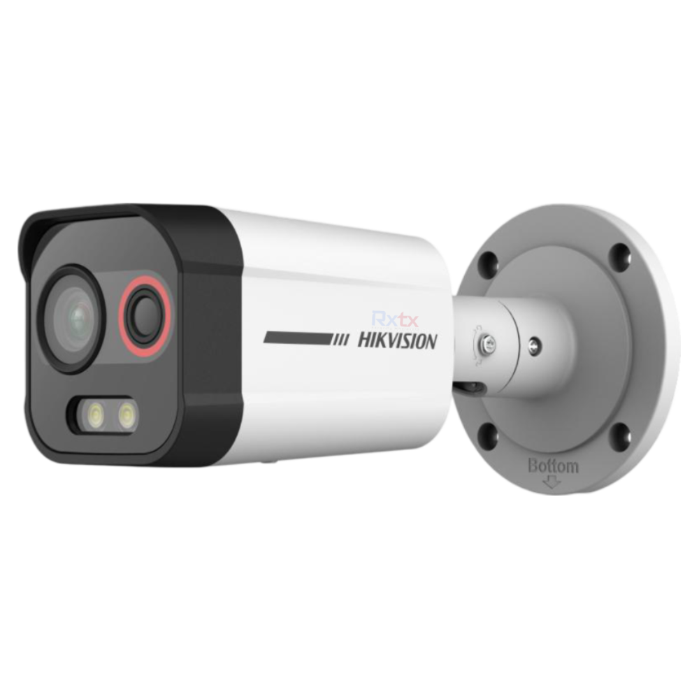 Hikvision HeatPro Series DS-2TD2608-2/QA - Cámara de videovigilancia de red/térmica - bala - protección contra rayos / protección contra sobretensiones / protección contra transitorios de voltaje - color (Día y noche) - 3,7 MP - 2688 x 1520 (óptico) / 128