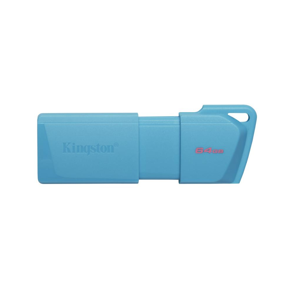 Kingston - USB flash drive - 64 GB - USB 3.2 Gen 1 - NEON Aqua Blue