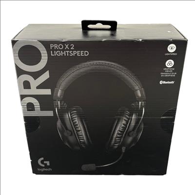 Logitech G PRO X 2 LIGHTSPEED Wireless Gaming Headset, Black - Auricular - tamaño completo - LIGHTSPEED - inalámbrico - aislamiento de ruido - negro