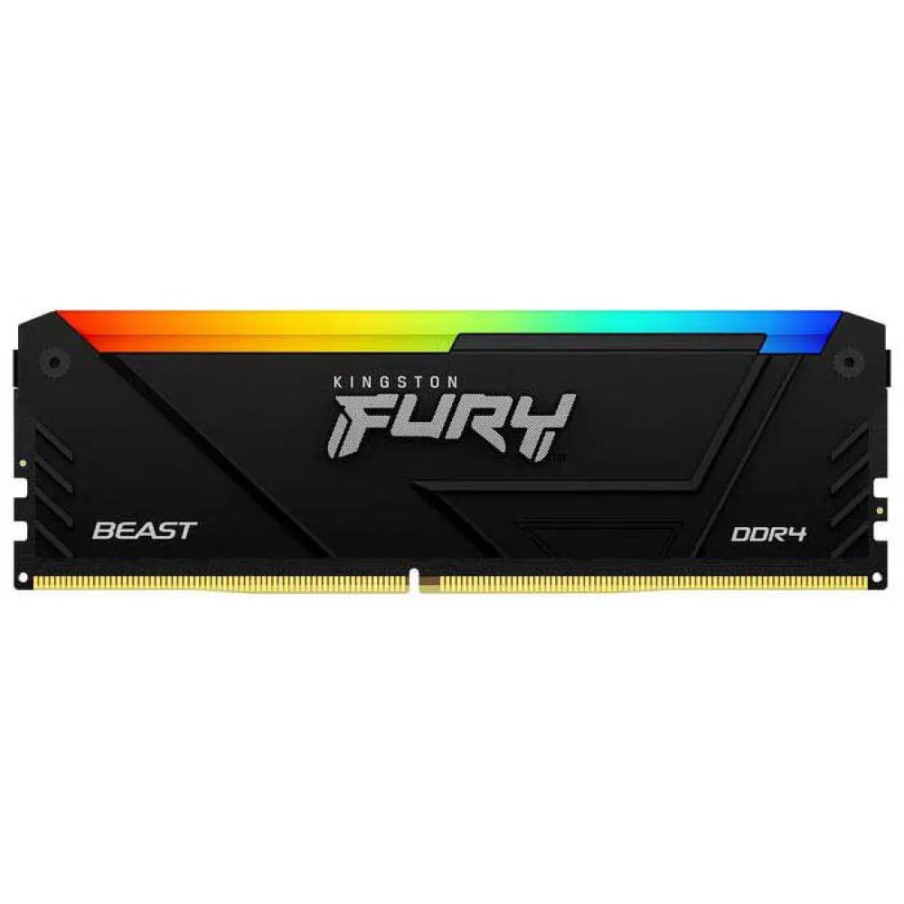 Kingston FURY Beast RGB - DDR4 - módulo - 8 GB - DIMM de 288 contactos - 3600 MT/s / PC4-28800 - CL17 - 1.35 V - sin búfer - no ECC