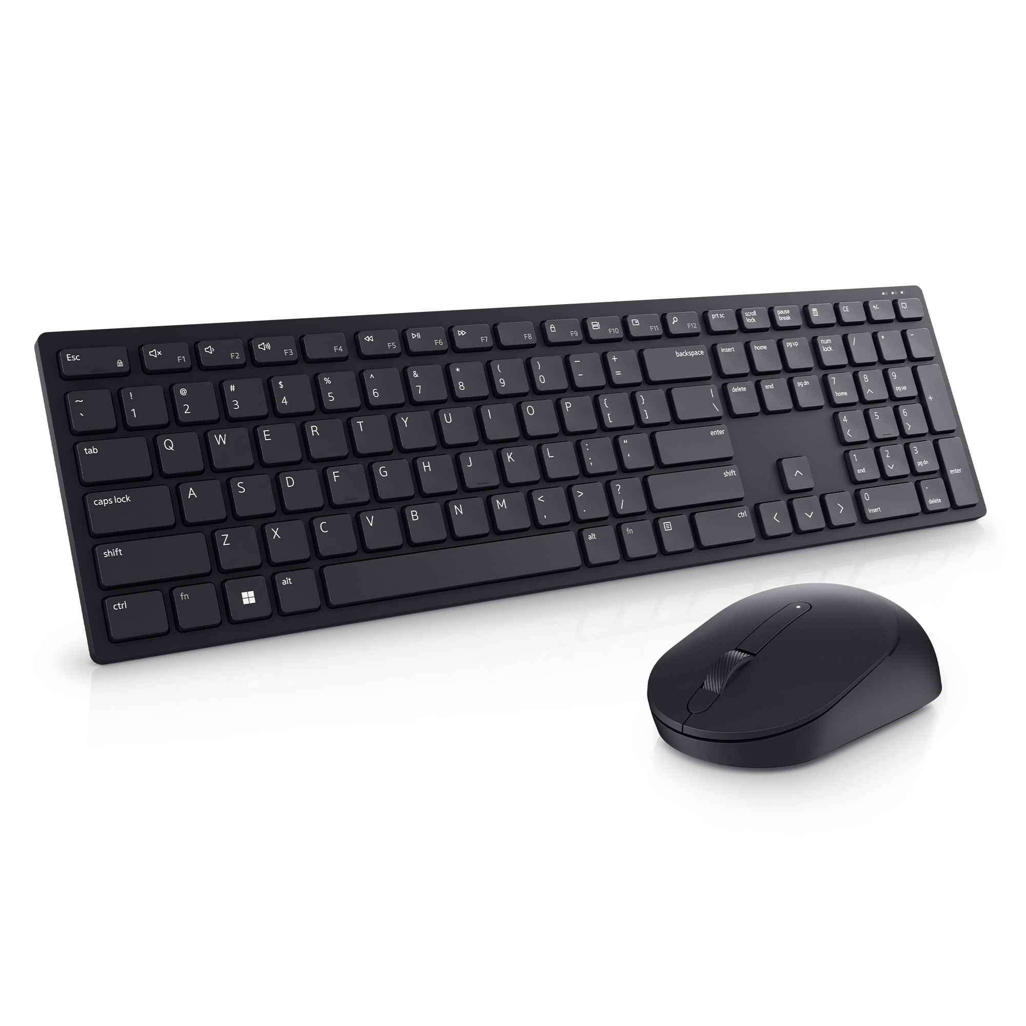 Dell - Keyboard and mouse set - Spanish - Wireless - KM5221W (Brown Box)