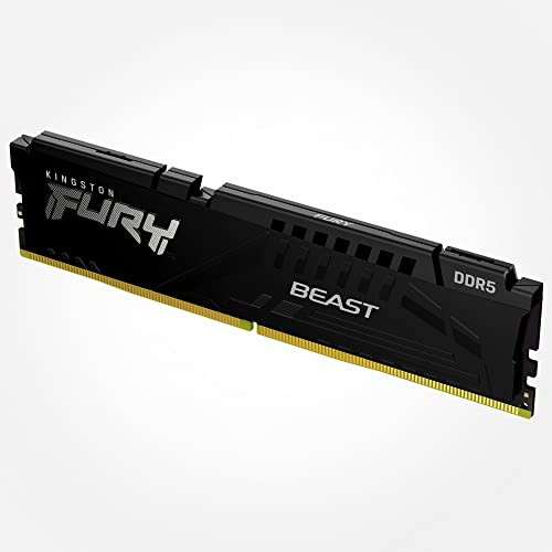 Kingston FURY Beast - DDR5 - módulo - 16 GB - DIMM de 288 contactos - 5600 MT/s / PC5-44800 - CL36 - 1.25 V - sin búfer - on-die ECC - negro