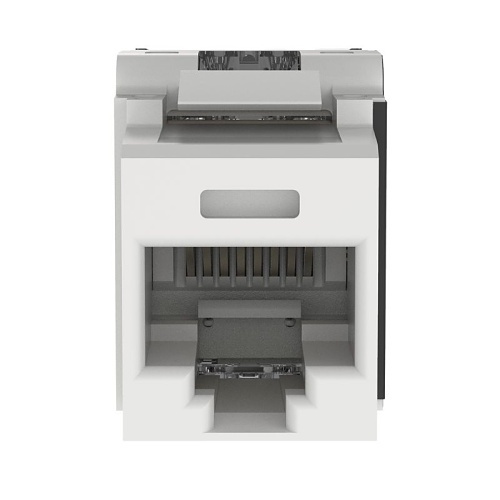 Panduit NetKey Category 6A Punchdown Jack Module - Modular insert - RJ-45 - white