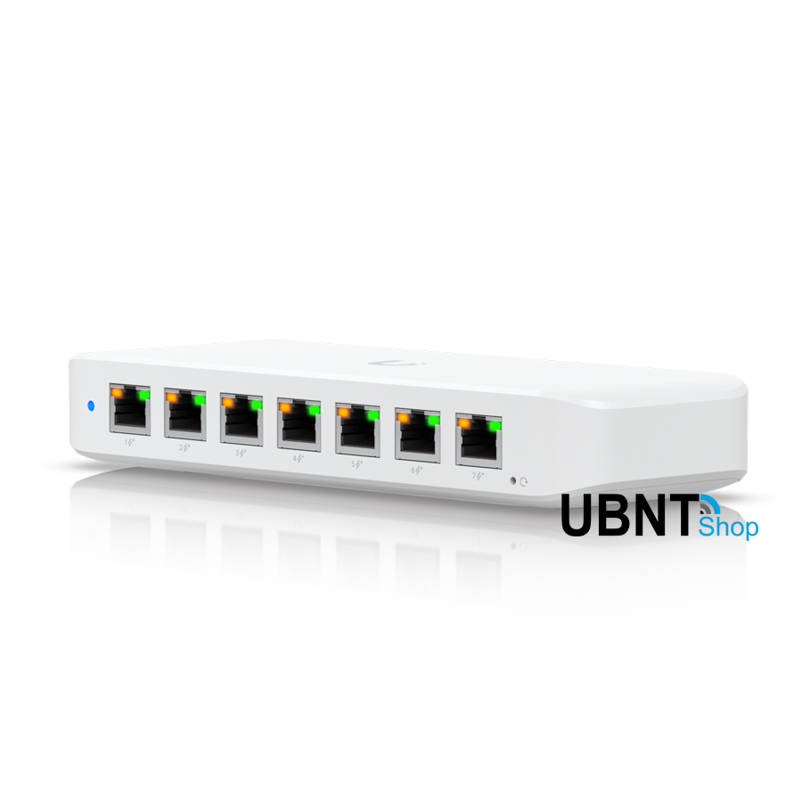 Ubiquiti Unifi Switch Ultra 210W A compact Layer 2 8-port GbE PoE switch with versatile mounting options 202W