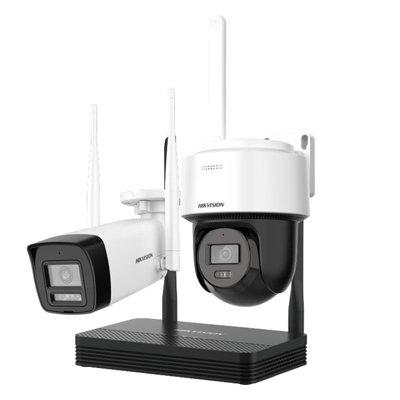 Hikvision - Network surveillance camera - 2MP H.265 One bullet + One PTD