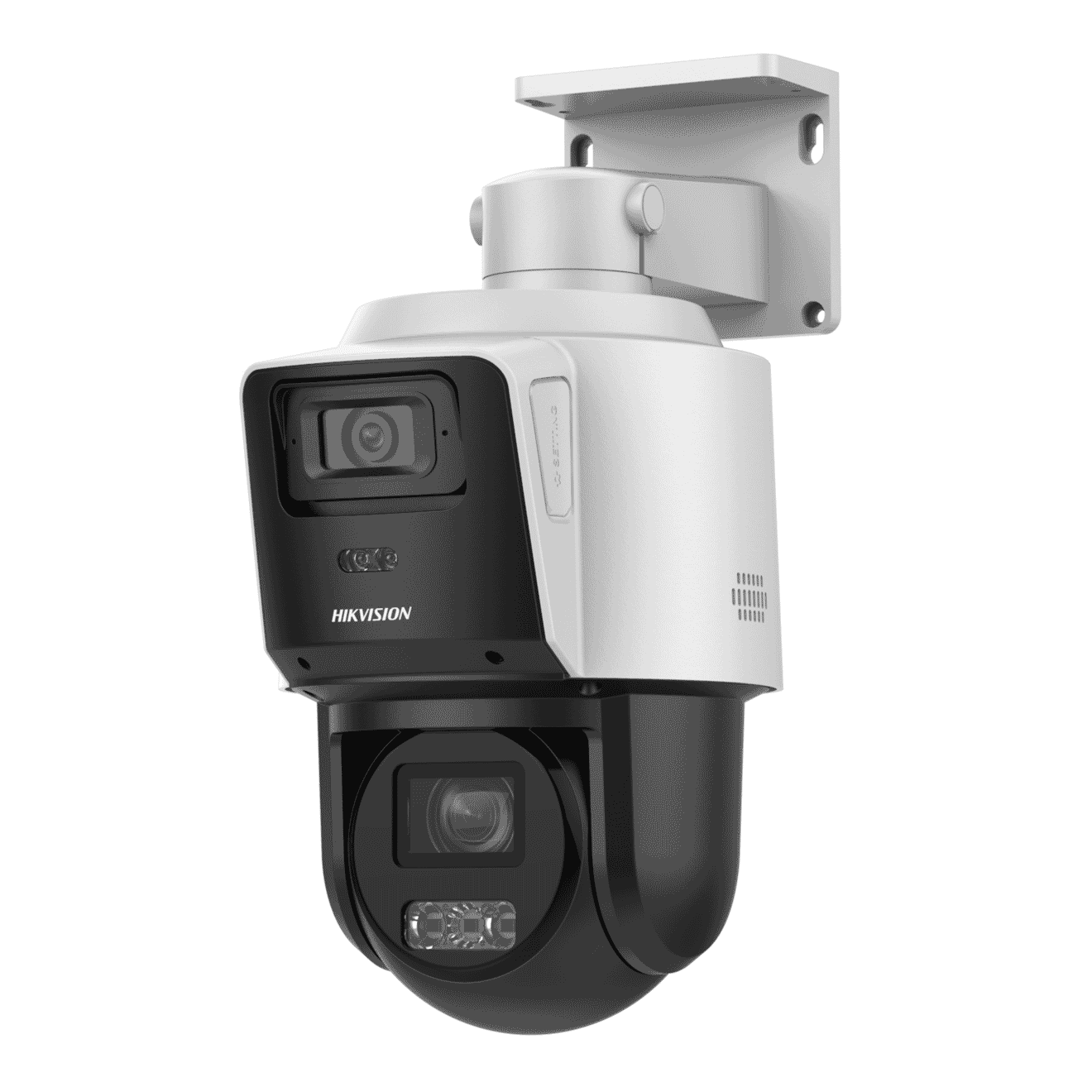 Hikvision - Surveillance camera - Indoor / Outdoor - 4MP+4MP 4X POE PTZ