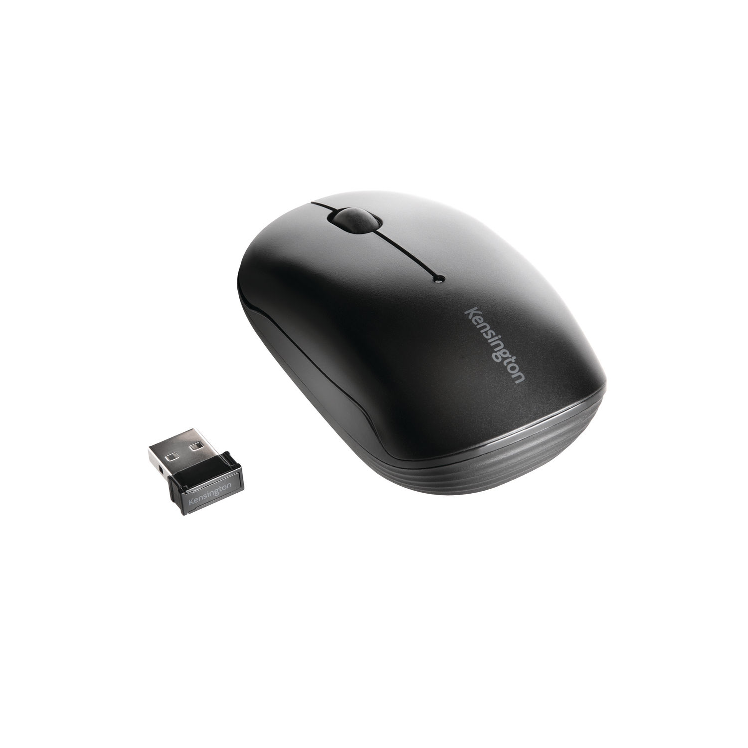Kensington Pro Fit Mobile - Mouse - right and left-handed - laser - 2 buttons - wireless - 2.4 GHz - USB wireless receiver - black
