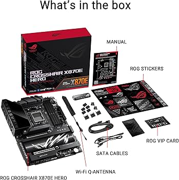 ASUS ROG - Motherboard - ATX - Socket AM5 - AMD X870E - ROG CROSSHAIR X870E HERO