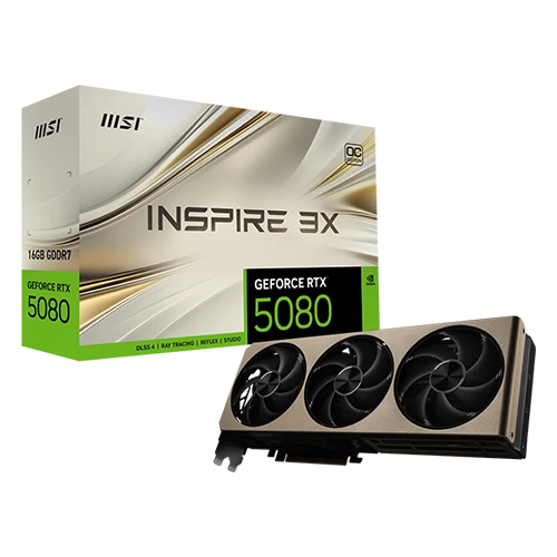 MSI - PCI Express - NVIDIA GeForce RTX 5080 - 16G Inspire 3X