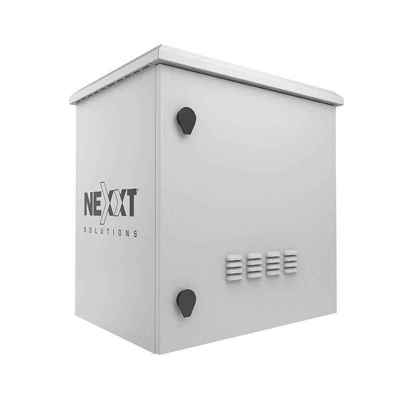 Nexxt Solutions Infrastructure - Outdoor Pole Mount Cabinet - SPCC steel - Light gray powder coat - Incluye acc de montaje y barra