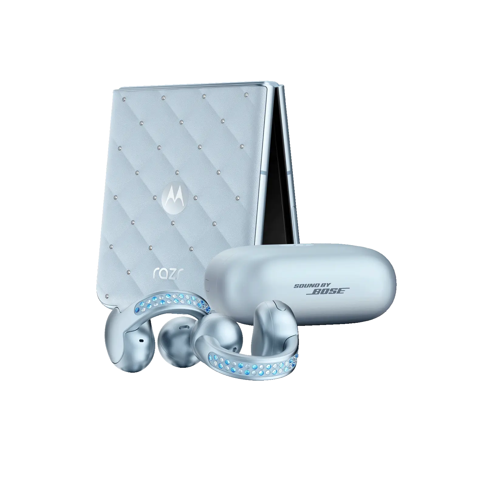 Motorola - Earphone - Wireless - Moto Buds Loop Ice Melt Swaro