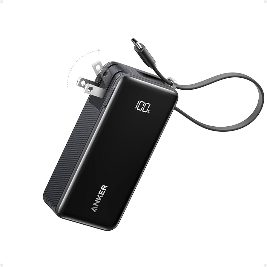 Anker - Power bank - Lithium - Para - - (10K 30W Built-In USB-C+Lightn