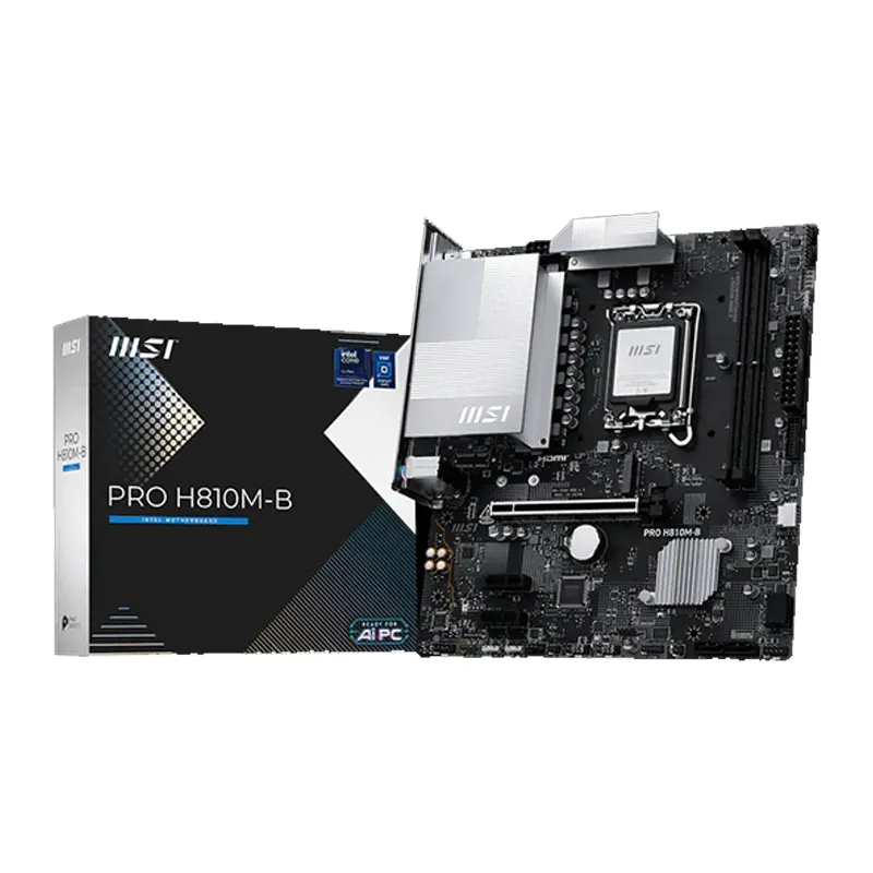 MSI - PRO H810M-B - Motherboard - ATX - Intel H810 - para Core Ultra - DDR5