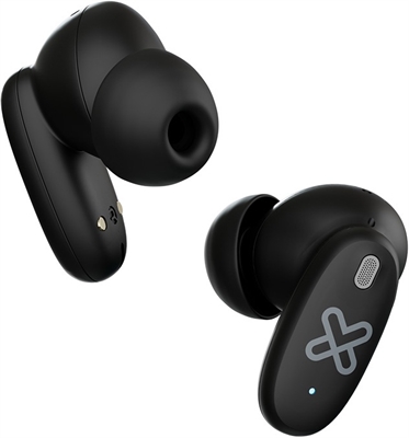 Klip Xtreme - True wireless earphones - Para Phone / Para Portable electronics / Para Tablet - Wireless - 15Hrs Display Black