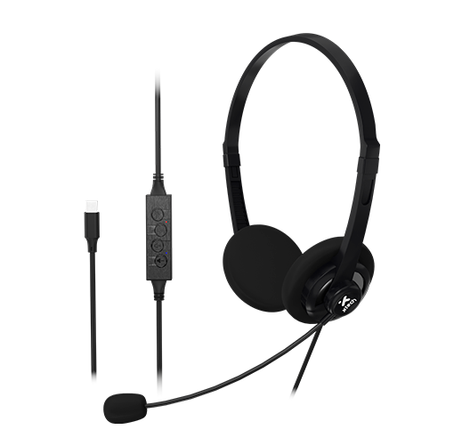 Xtech - XTH-245 - Headphones with microphone - Para Conference / Para Computer - Wired - ENC -In line control - USB-C