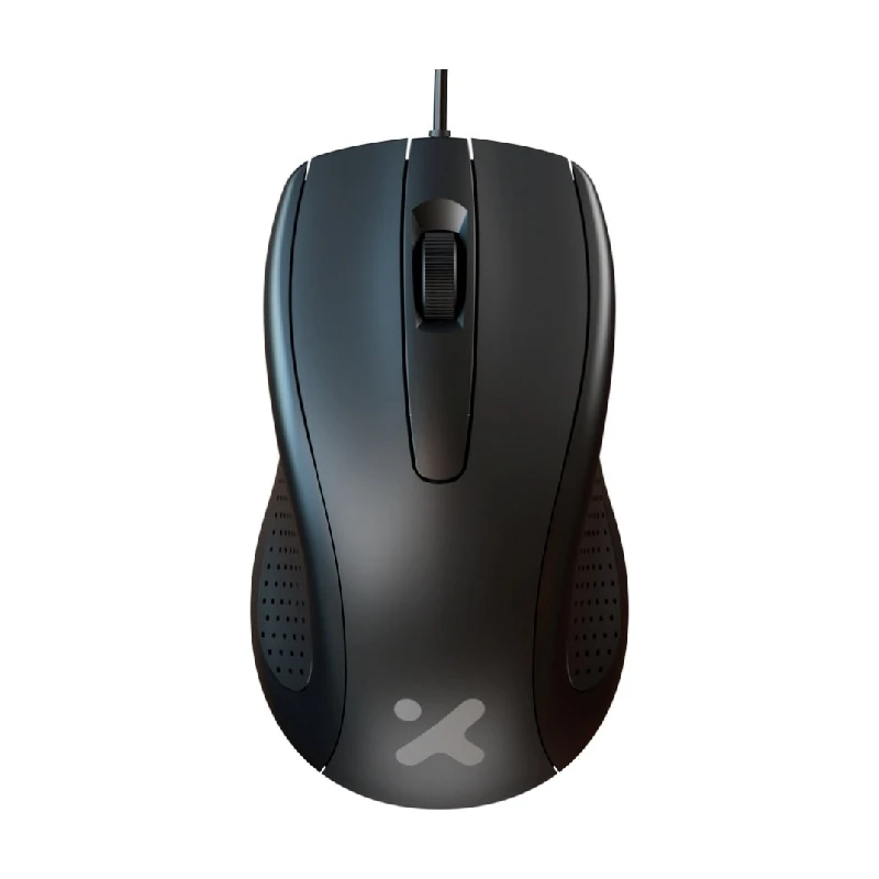 Xtech - XTM-206 - Mouse - USB - Wired - Black - Ambidextrous 3Button 1200 dpi