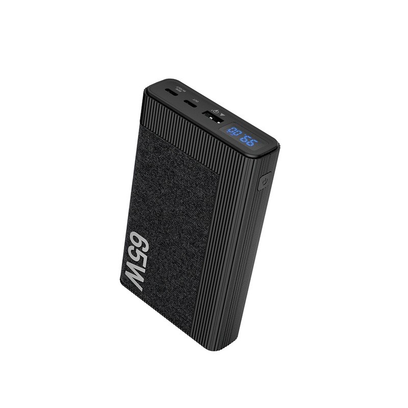 Klip Xtreme - Power bank - 65 Watt - 24 pin USB-C - 4 pin USB Type A / 24 pin USB-C - Lithium polymer - Para Universal