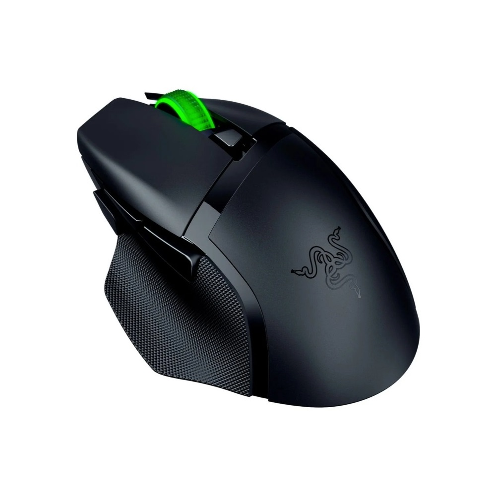 Razer Basilisk V3 X HyperSpeed - Ratón - ergonómico - diestro - óptico - 7 botones - inalámbrico - Bluetooth, 2.4 GHz - receptor inalámbrico USB