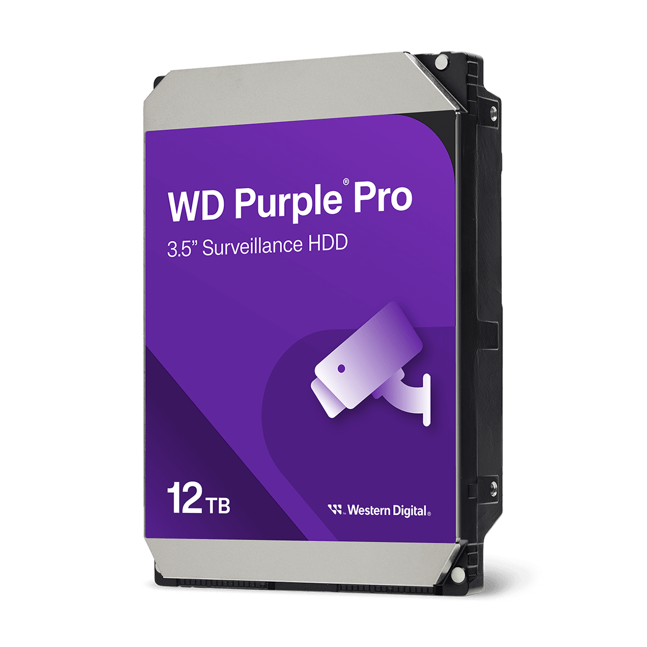 Western Digital WD Purple - Hard drive - Internal hard drive - 12 TB - 3.5" - 7200 rpm